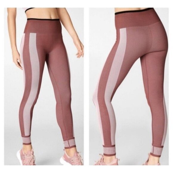 Fabletics High Waist Seamless Star Legging Dusty Pink Size Small - Picture 1 of 11